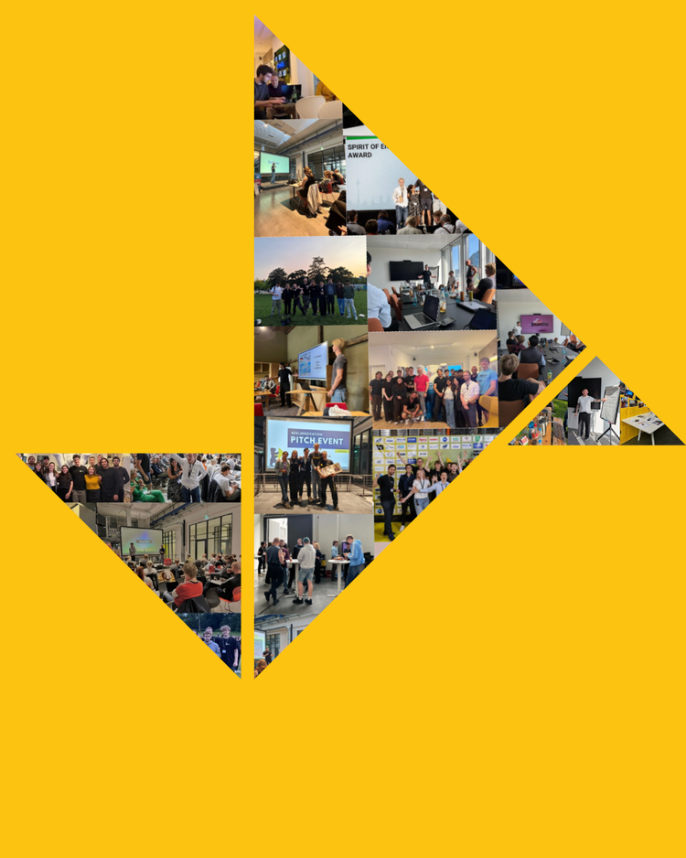 Collage von Ecnatus Berlin als Enactus Logo